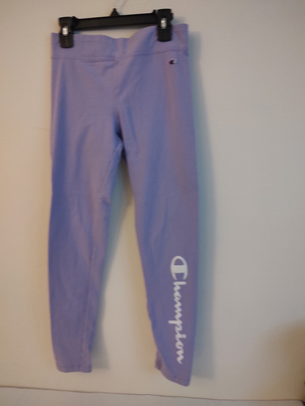 Champion Script Logo Leggings Purple Large